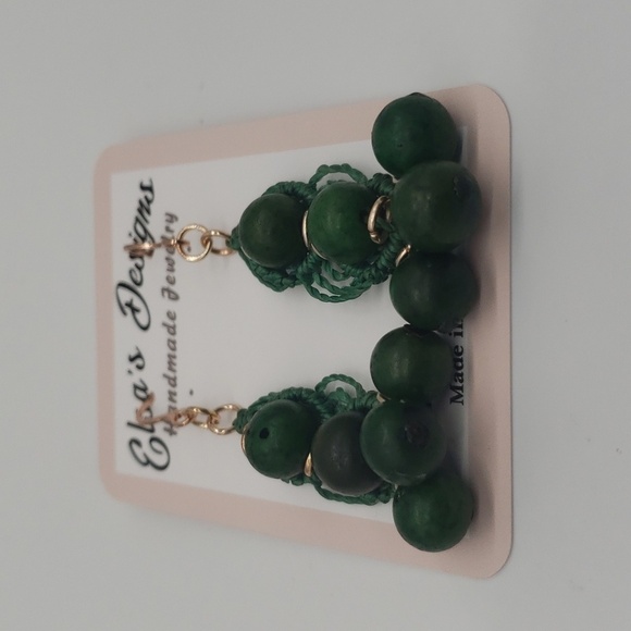 1291- Macrame With Acai Beads Handmade Eco-friendly NWT - Picture 2 of 3